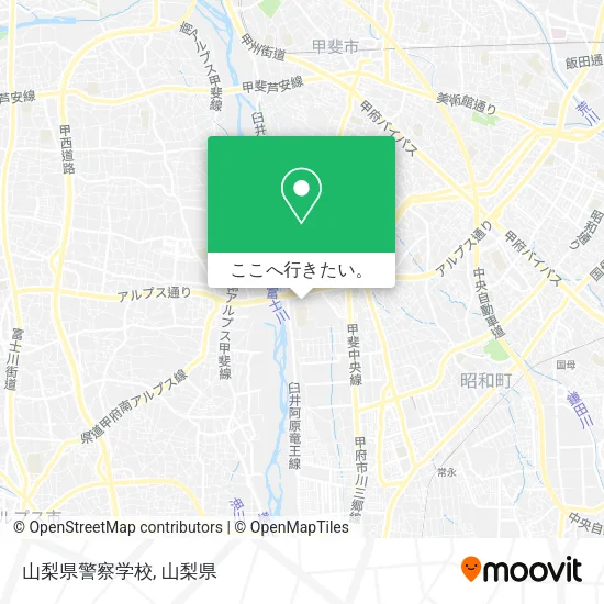 山梨県警察学校地図
