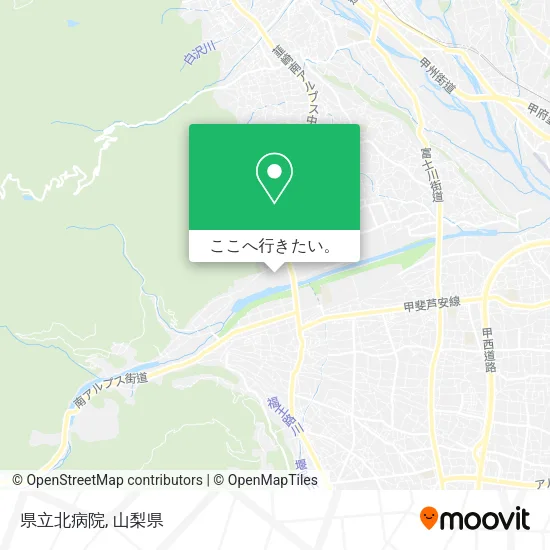 県立北病院地図