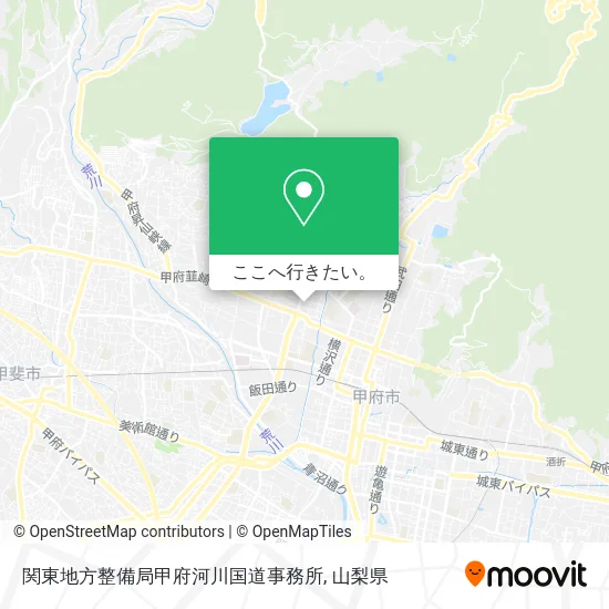 関東地方整備局甲府河川国道事務所地図