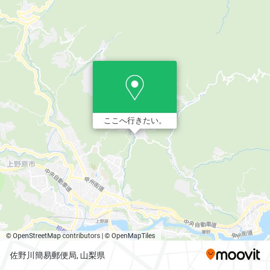 佐野川簡易郵便局地図