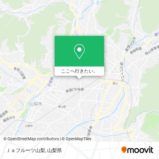 Ｊａフルーツ山梨地図