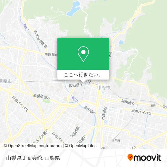 山梨県Ｊａ会館地図