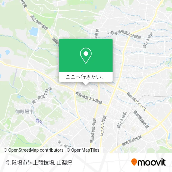 御殿場市陸上競技場地図