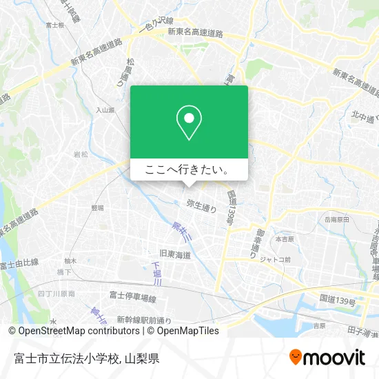 富士市立伝法小学校地図