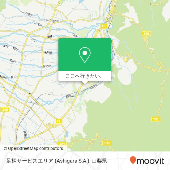 足柄サービスエリア (Ashigara S.A.)地図