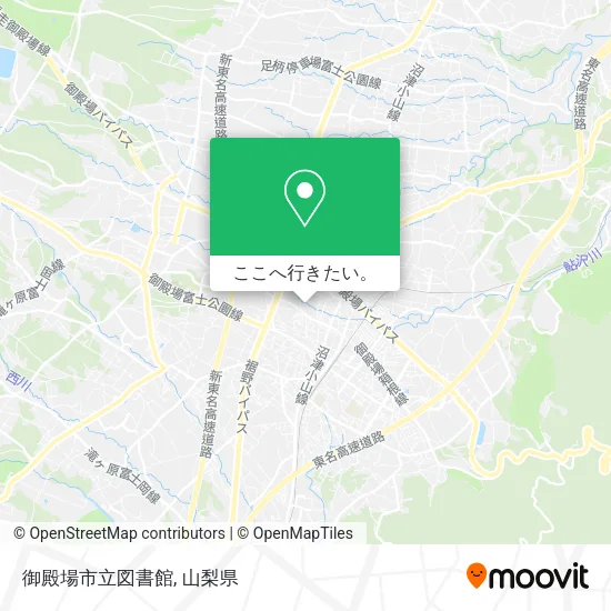 御殿場市立図書館地図