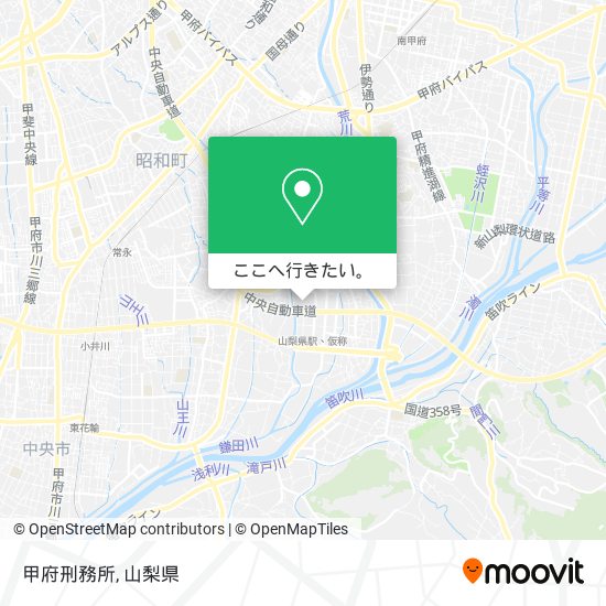 甲府刑務所地図