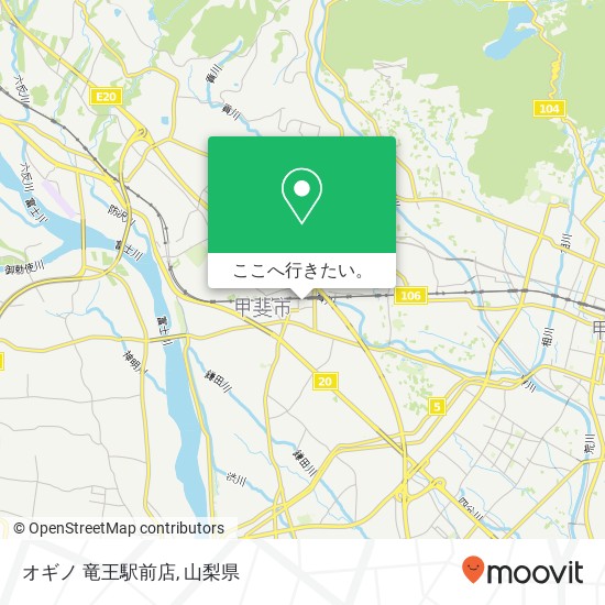 オギノ 竜王駅前店地図