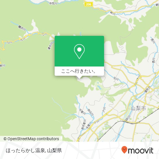 ほったらかし温泉地図