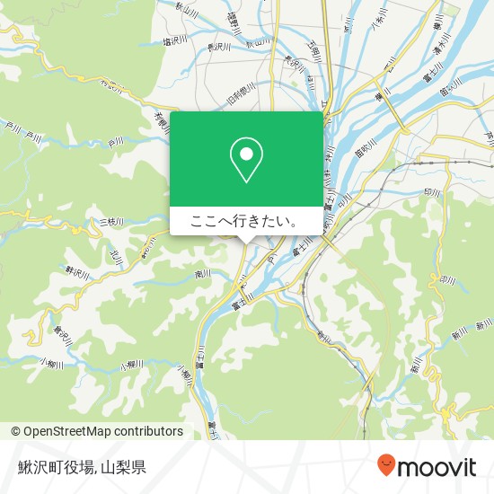 鰍沢町役場地図