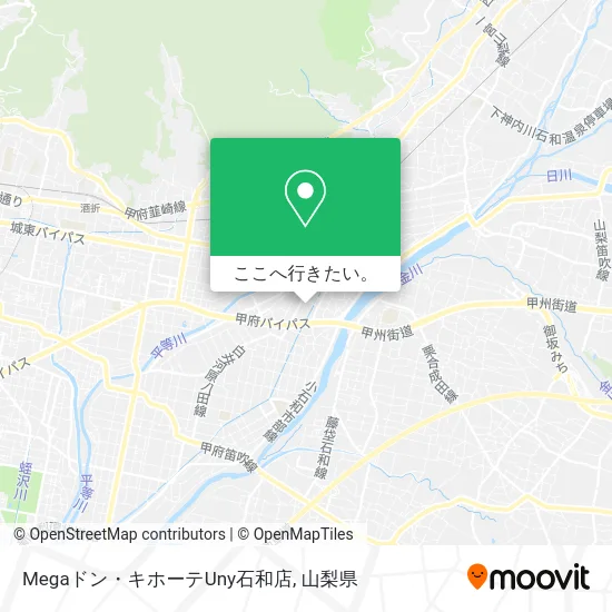 Megaドン・キホーテUny石和店地図
