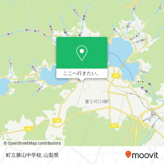 町立勝山中学校地図
