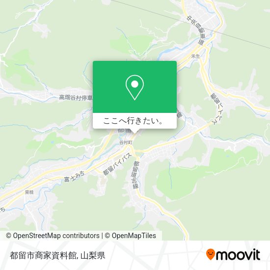 都留市商家資料館地図