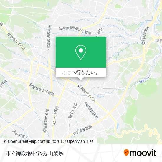 市立御殿場中学校地図