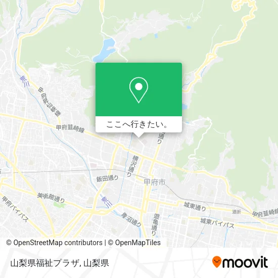 山梨県福祉プラザ地図