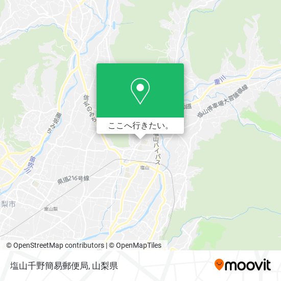 塩山千野簡易郵便局地図
