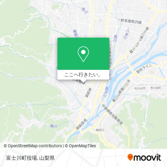 富士川町役場地図
