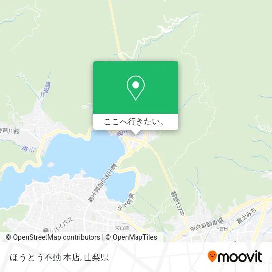 ほうとう不動 本店地図