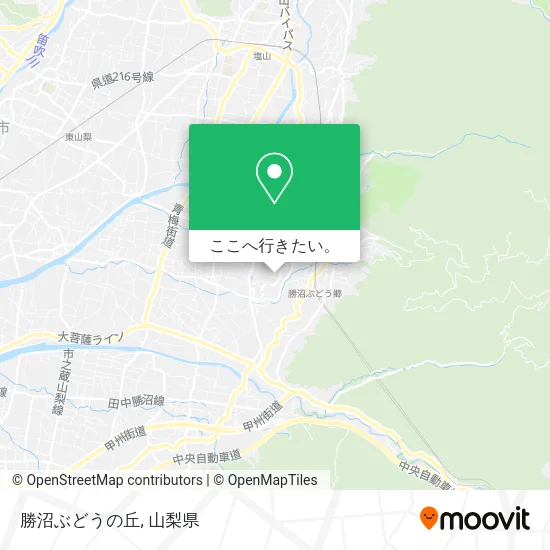 勝沼ぶどうの丘地図