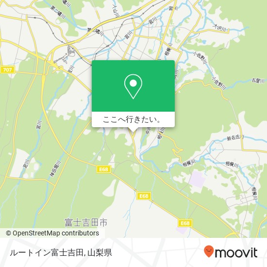 ルートイン富士吉田地図