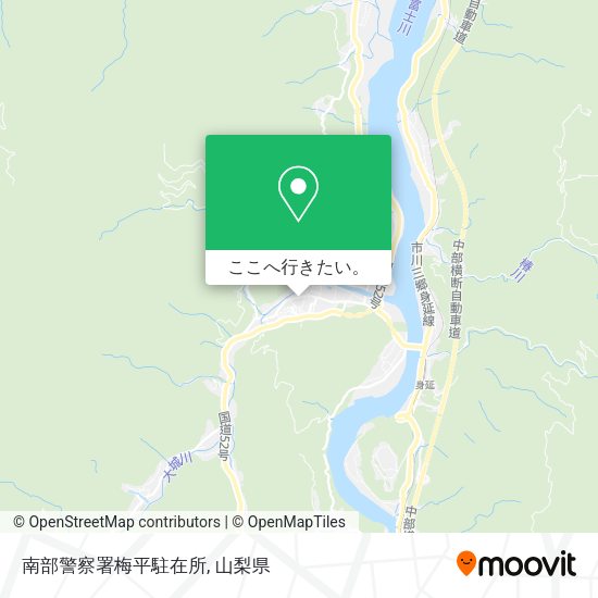 南部警察署梅平駐在所地図