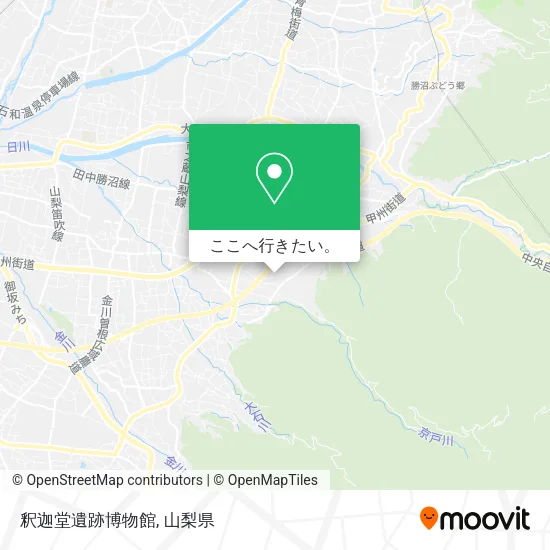 釈迦堂遺跡博物館地図