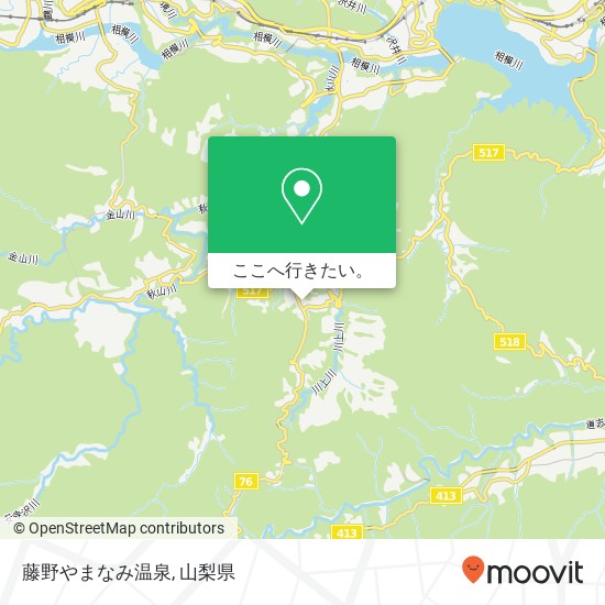 藤野やまなみ温泉地図