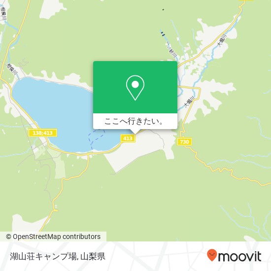 湖山荘キャンプ場地図