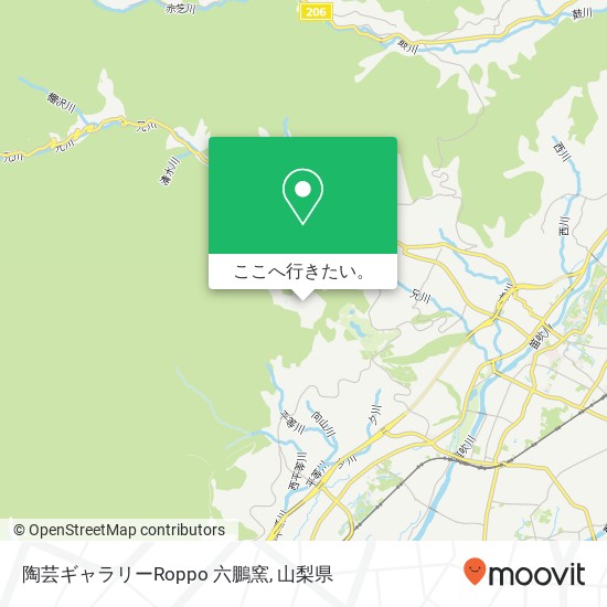 陶芸ギャラリーRoppo 六鵬窯地図