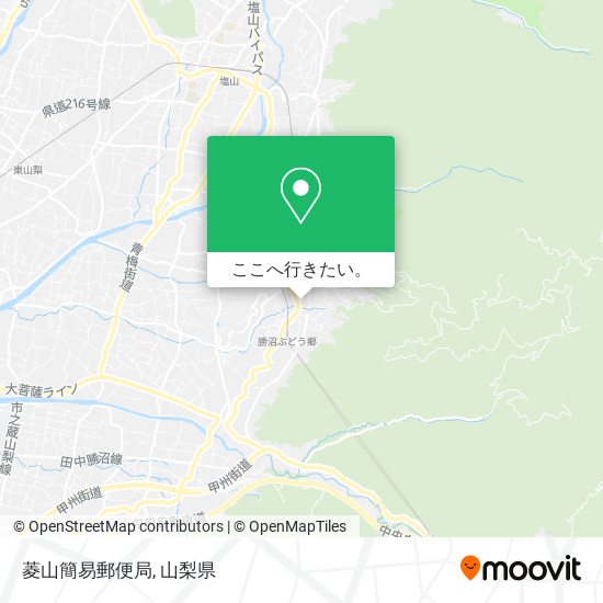 菱山簡易郵便局地図