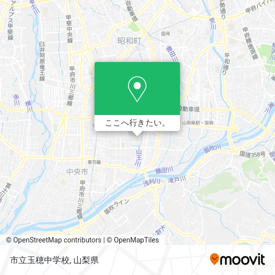 市立玉穂中学校地図