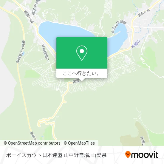 ボーイスカウト日本連盟 山中野営場地図