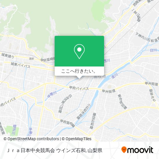 Ｊｒａ日本中央競馬会 ウインズ石和地図