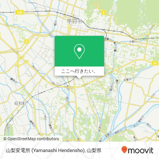 山梨変電所 (Yamanashi Hendensho)地図
