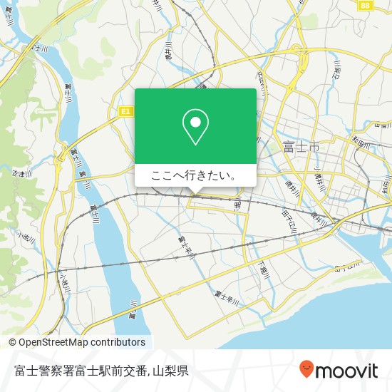 富士警察署富士駅前交番地図