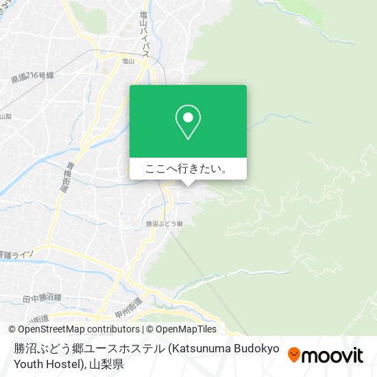 勝沼ぶどう郷ユースホステル (Katsunuma Budokyo Youth Hostel)地図