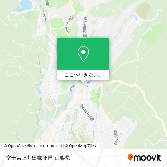 富士宮上井出郵便局地図