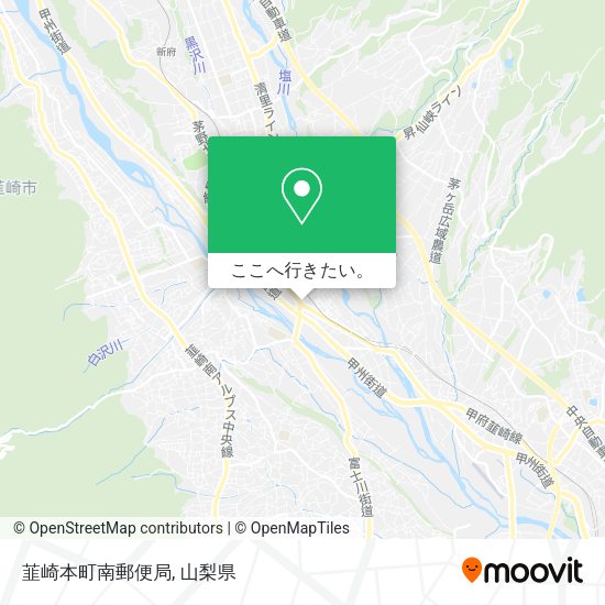 韮崎本町南郵便局地図