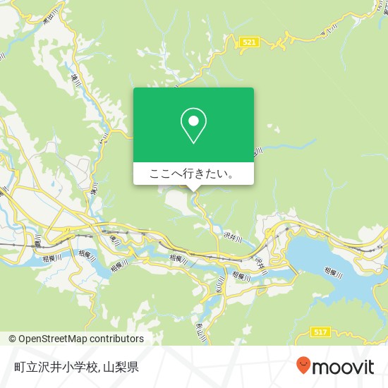 町立沢井小学校地図