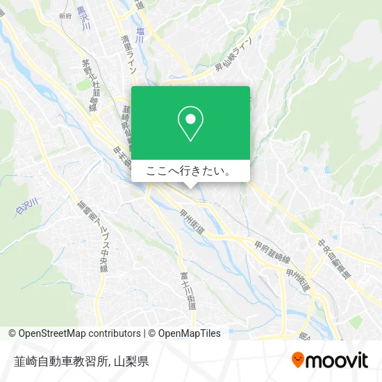 韮崎自動車教習所地図