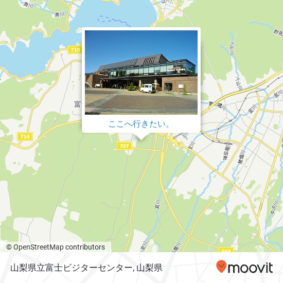 山梨県立富士ビジターセンター地図