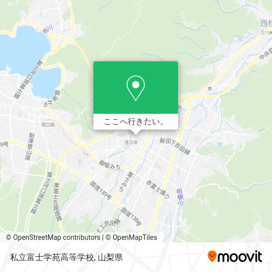 私立富士学苑高等学校地図