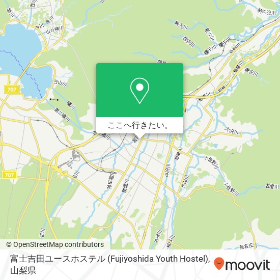 富士吉田ユースホステル (Fujiyoshida Youth Hostel)地図