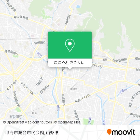 甲府市総合市民会館地図