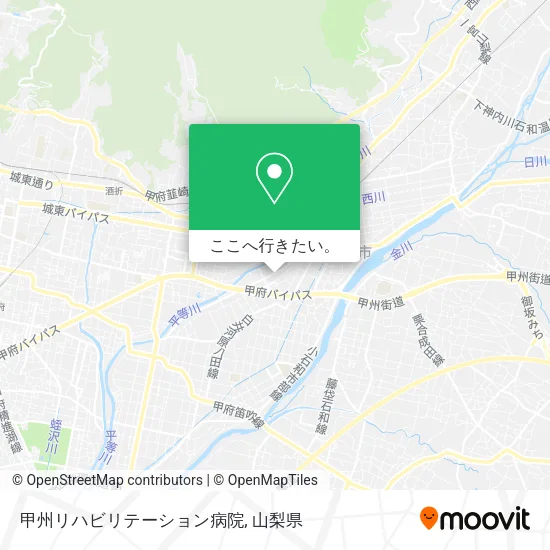 甲州リハビリテーション病院地図