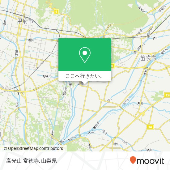 高光山 常徳寺地図