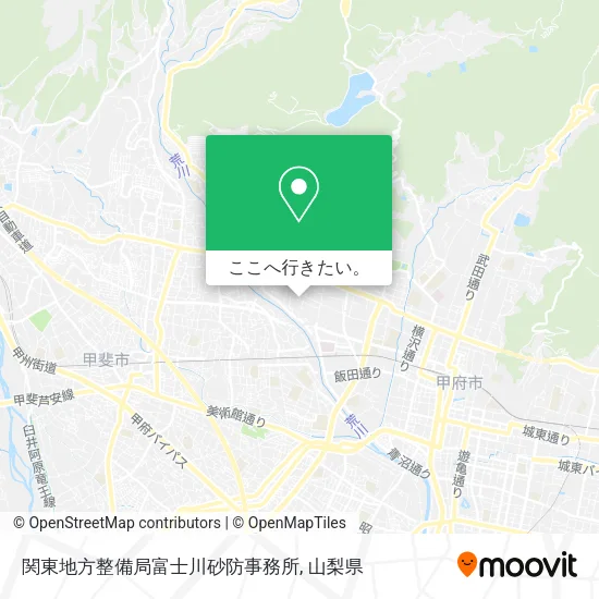 関東地方整備局富士川砂防事務所地図