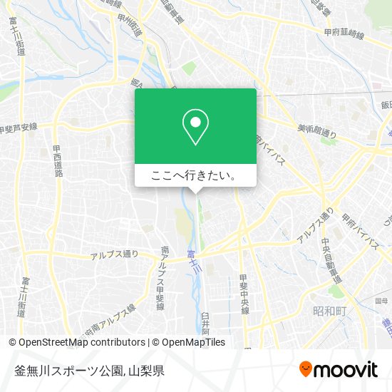 釜無川スポーツ公園地図