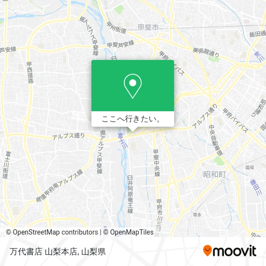 万代書店 山梨本店地図