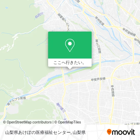 山梨県あけぼの医療福祉センター地図
